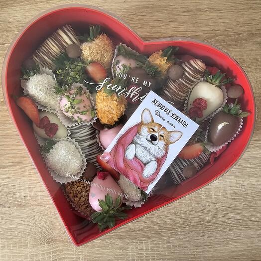 Клубника в шоколаде + банан в шоколаде М