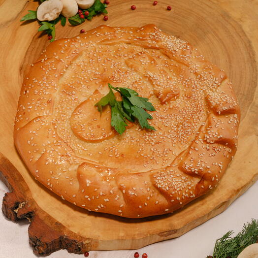 Пирог картошка + грибы