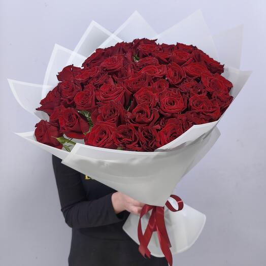 Bouquet of 51 roses 60cm