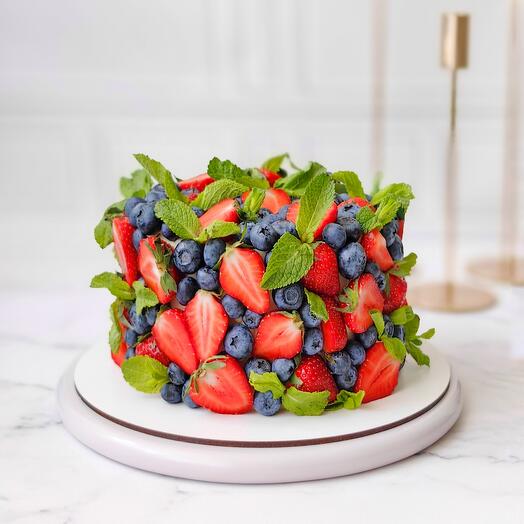 Мега ягодный торт 🍓🫐 2 кг