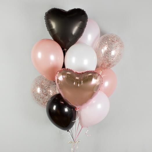 Набор из 12 mini-шаров «Blush» Lite