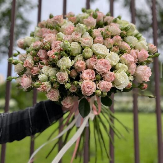 Микс кустовых роз