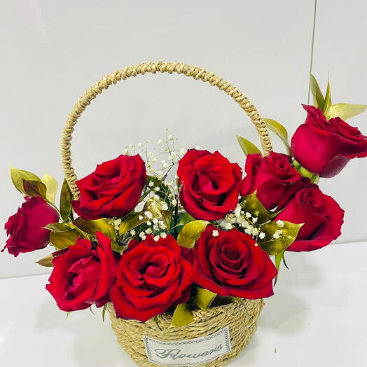 Hearty Rose Basket