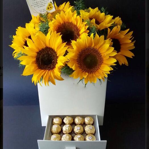 Composition Sunny joy sunflower