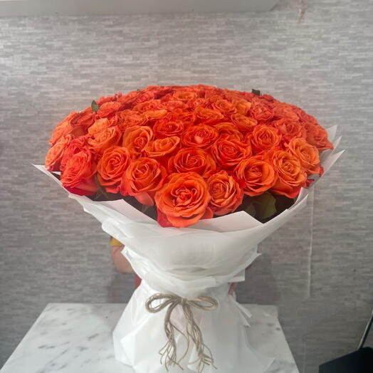 Orange rose bouqet