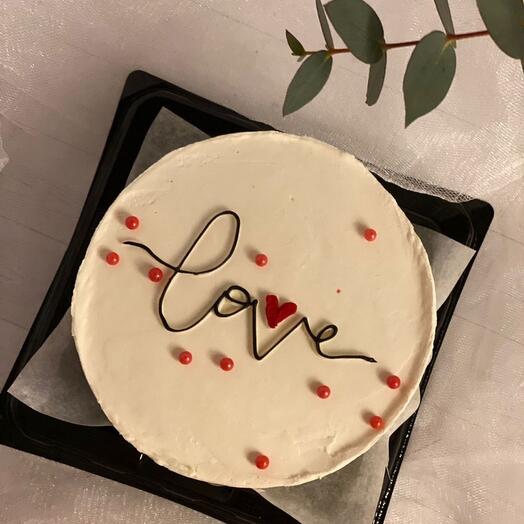 Бенто торт бисквитный Love 450гр