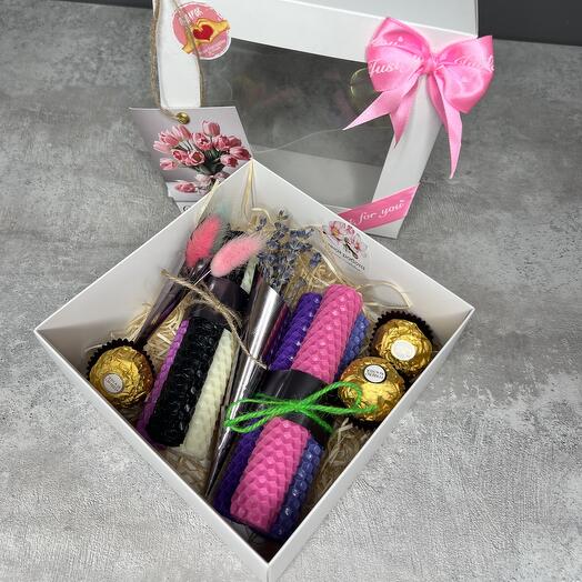 Lavender Scented Candle Gift Set
