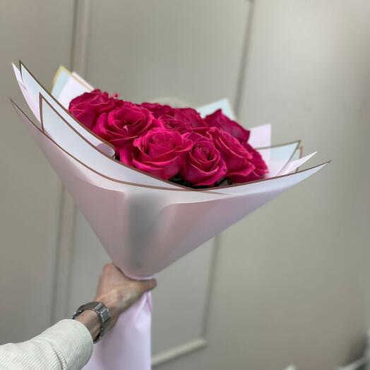 11 розовых роз🌸