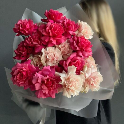 Французские розы 19 штук