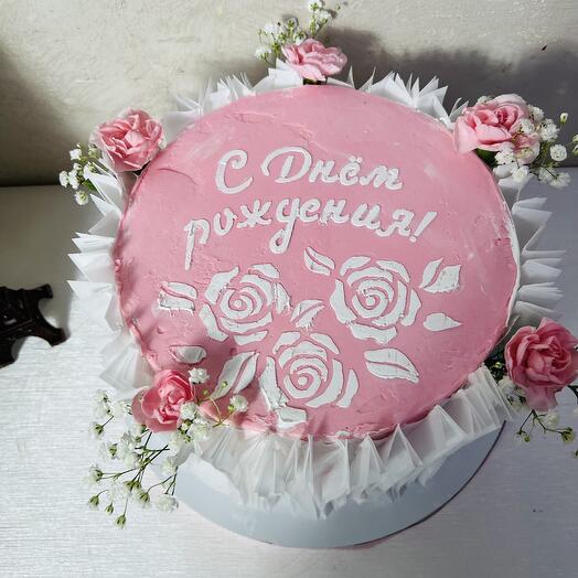 Торт -нежность на день рождения