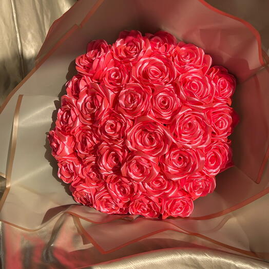Ribbon Flower Pink