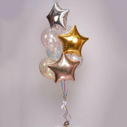 Воздушные шары с гелием сет 8