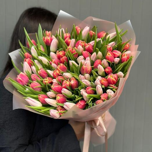 Тюльпаны 101 микс у Гайи