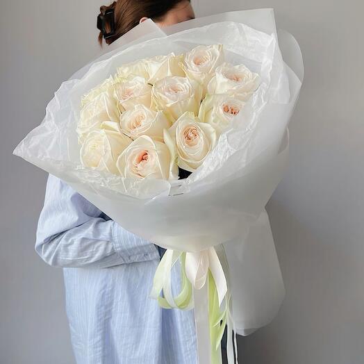 Премиальные розы White O Hara