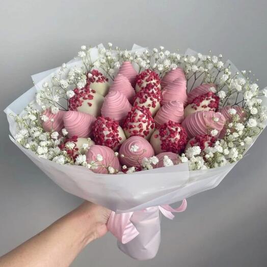 Букет из клубники в шоколаде 😋