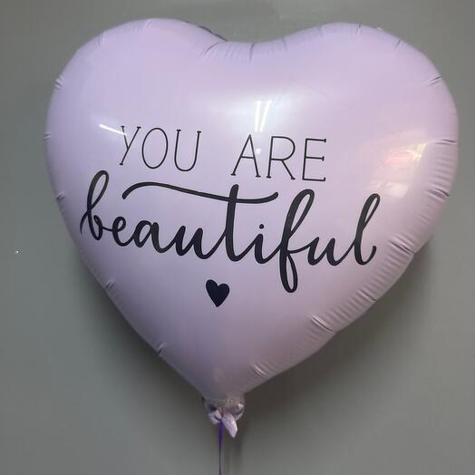 Шар «Ты красотка!» по-английски 😀