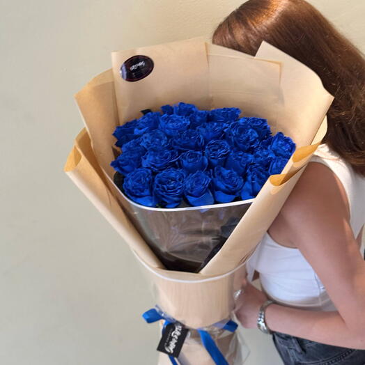 25 Blue Roses