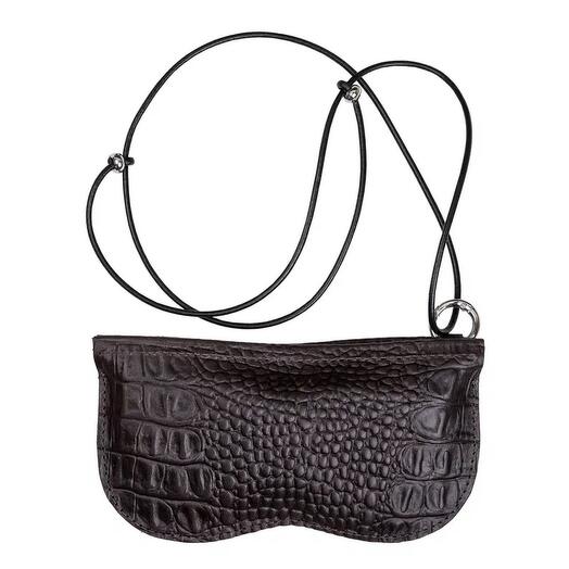 Очечник LuxeCase umber croc( цена- акция до 1.04)