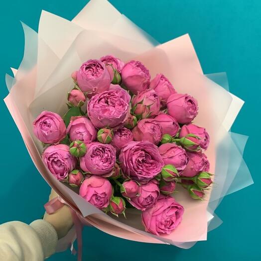 Букет с пионовидной розой