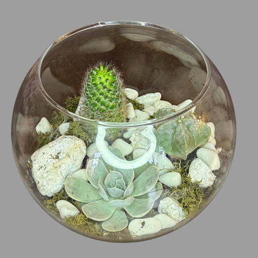 Arreglo con espárrago y conejito