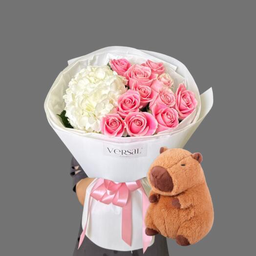 Капибара и Букет  Нежность