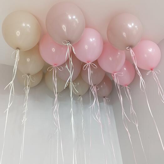Шары с гелием с бантиками