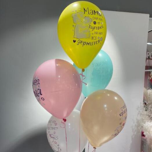 🎈Связка Шаров🎈 «для мамы» 5 шт🌸