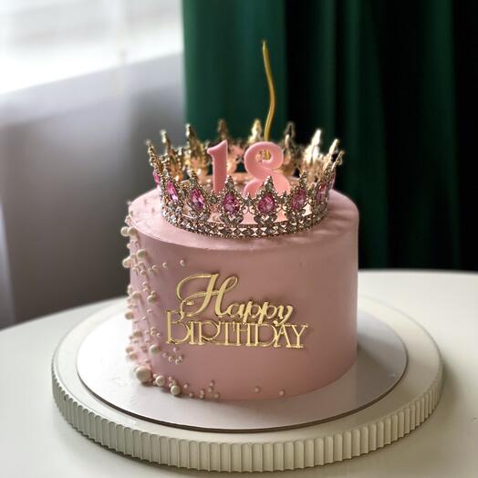 Торт для девушки HAPPY BIRTHDAY
