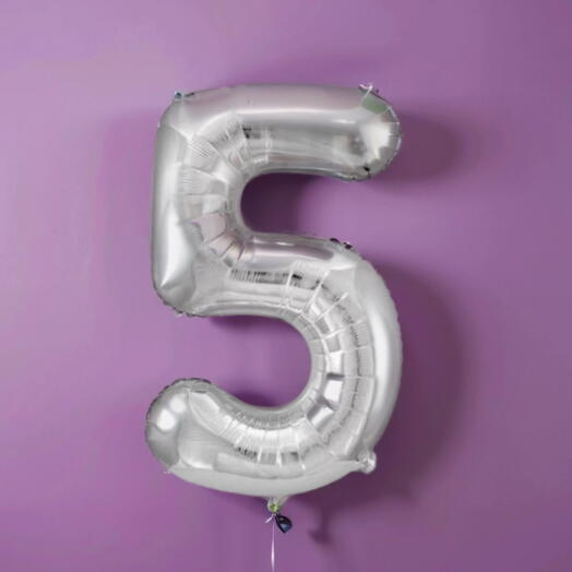 Цифра «5», серебро