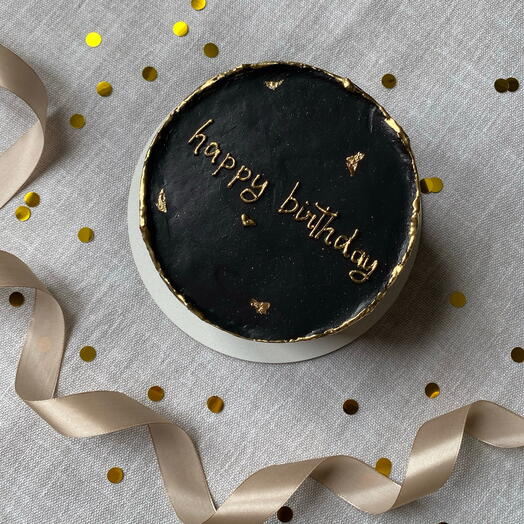 Бенто-торт Макси 1 кг черный «happy birthday