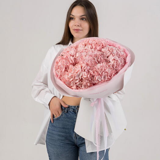 💕 Розовые гортензии