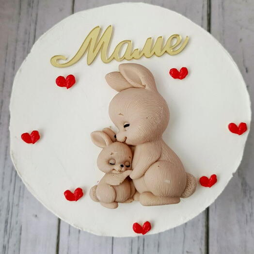 Бенто торт с зайками маме