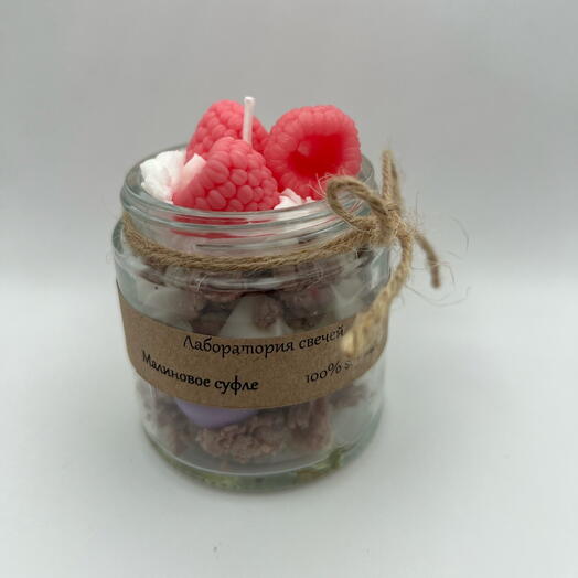 Свеча десерт в стакане