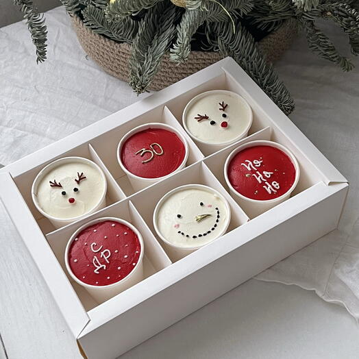 Новогодний набор | торт в стакане