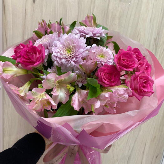 Букет Розоаое облачко