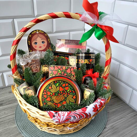 Корзина Русские узоры