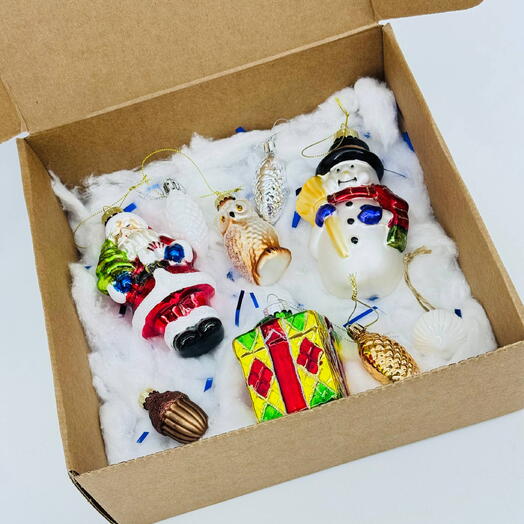 Подарочный набор ёлочных игрушек СССР