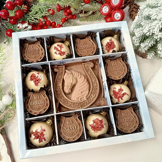 🌟 Новогодний Подарочный Набор: Удача и Сладкие Пожелания! 🎁🎄