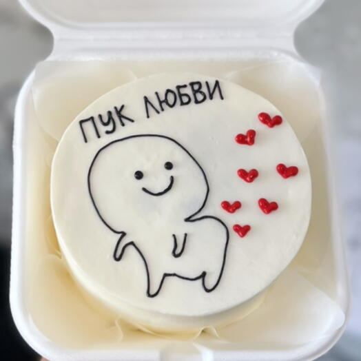 Бенто торт Пук любви