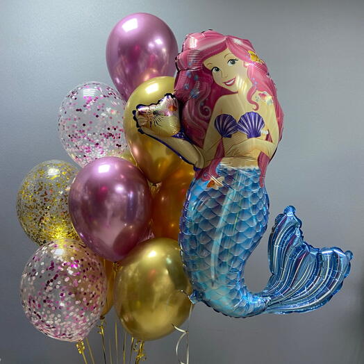 Русалка 🧜‍♀️шары для дочки, девочке, любимой