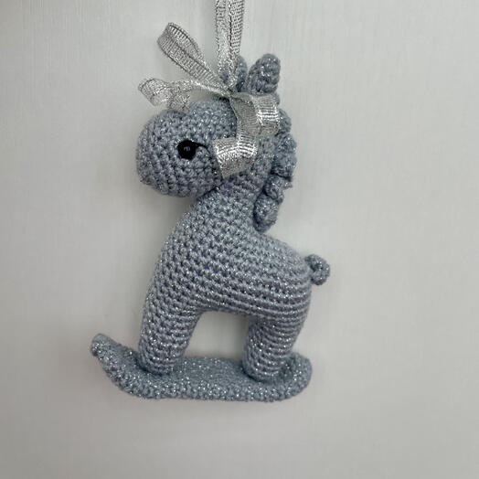 Елочная игрушка лошадь