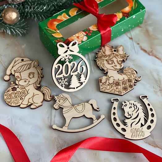 Набор украшений елочных