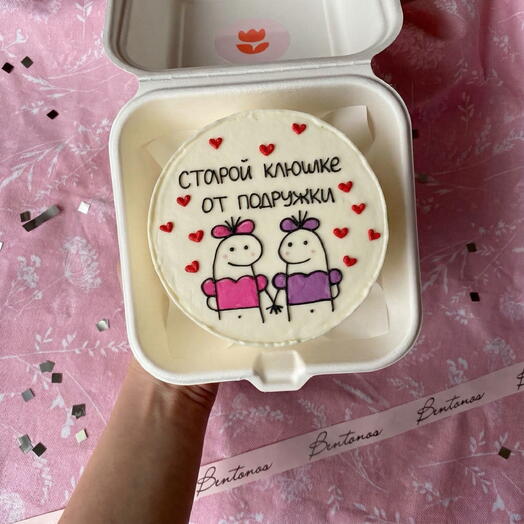 Бенто торт Старой клюшке от подружке