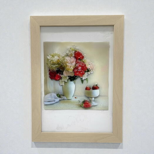 Картина объемная «Клубника» (рамка к подарок)