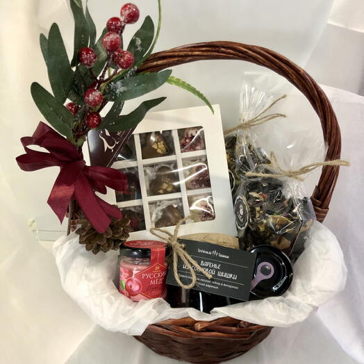 Корзина ,, Сладкие радости ,,🍫для мамы, бабушки, коллеги ️