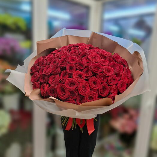 Букет из 101 розы (60 см)