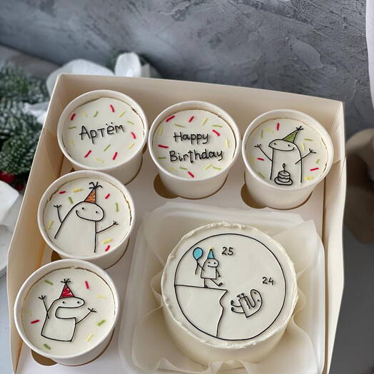 Бенто торт и торт в стакане | 5 cake to go | трайфлы | happy birthday