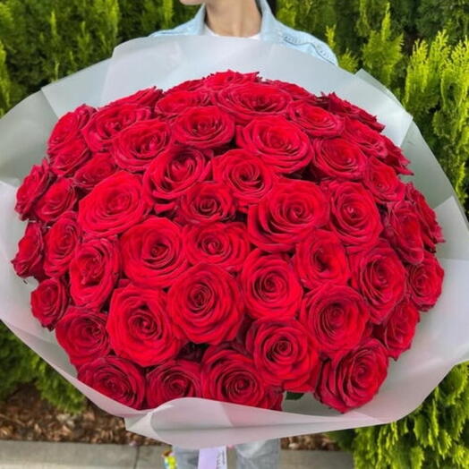 Букет из 51 красной розы️️🫶
