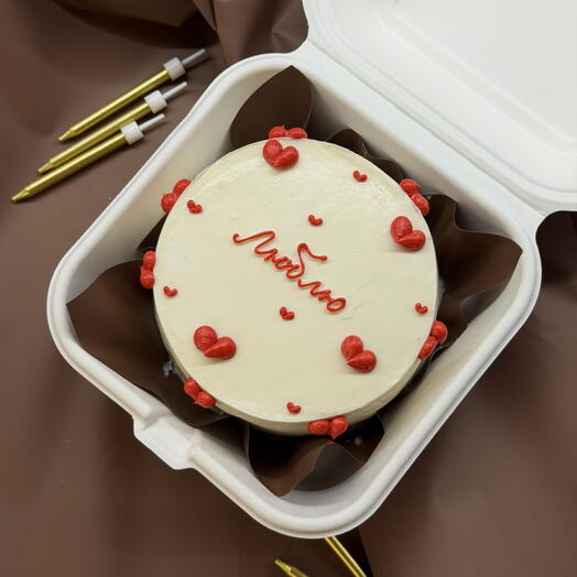 Бенто-торт Люблю на 14 февраля