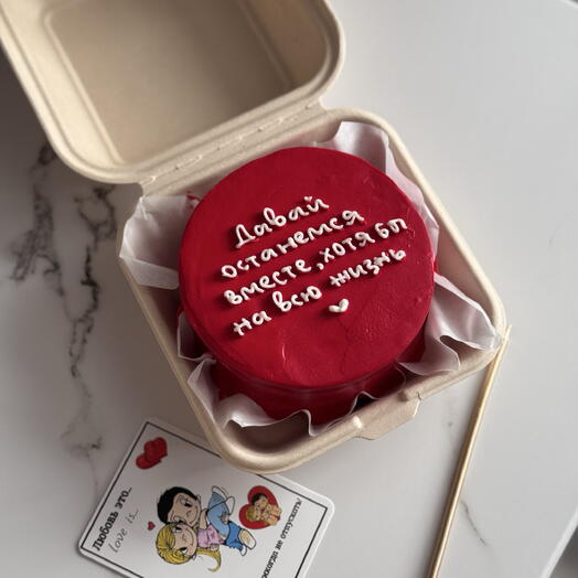 Бенто-торт на день всех влюбленных